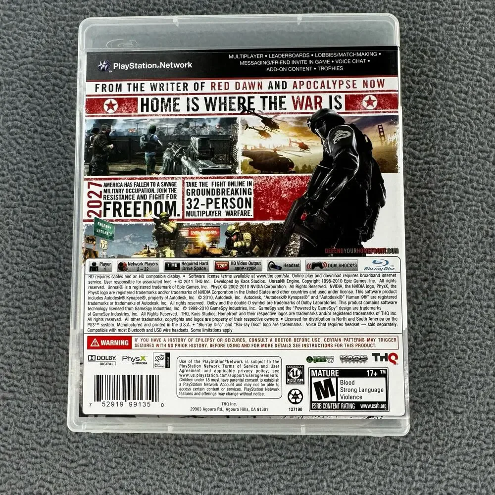 Homefront (Sony Playstation‎ 3, 2011) CIB